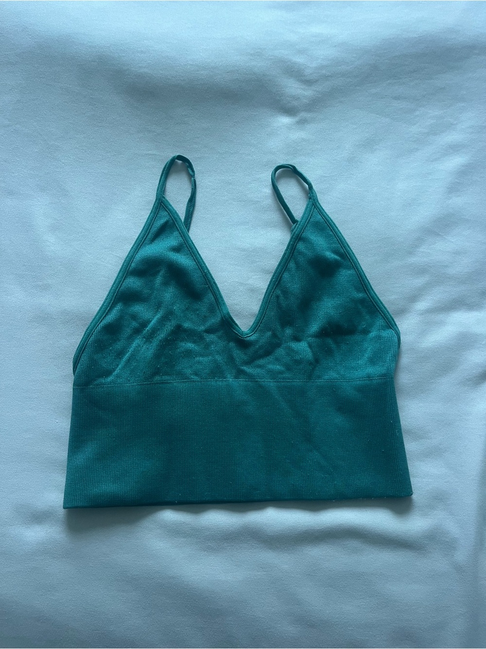 Talula Seamless Green Bralette Crop Tank
